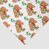 かわいいジンジャーブレッドマンとキャンディーケーン 薄葉紙 (詳細)