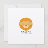 かわいいジンジャーブレッドマンの休日のパーティ 招待状 (裏面)