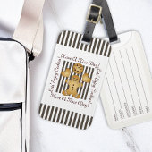 かわいいジンジャーブレッドマンクッキーイラストレーションキッズ ラゲッジタグ