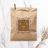 かわいいジンジャーブレッドマンクッキーホームメイドトリート フェイバーバッグ