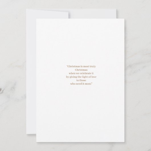 かわいいジンジャーブレッドマンクリスマスカード 招待状 (裏面)