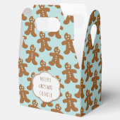 かわいいジンジャーブレッドマンクリスマスクッキーお願いボックス フェイバーボックス (オープン)