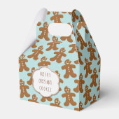 かわいいジンジャーブレッドマンクリスマスクッキーお願いボックス フェイバーボックス (正面サイド)