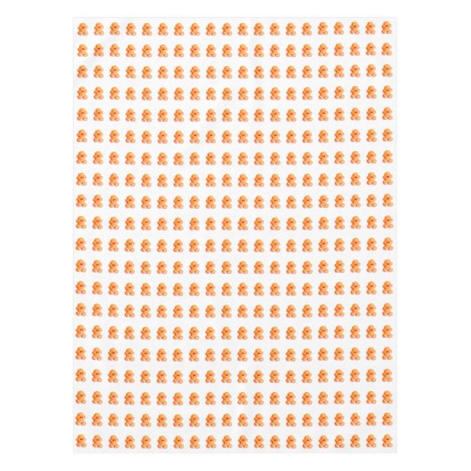 かわいいジンジャーブレッドマンクリスマスズホリデイ4アン テーブルクロス (正面)