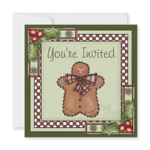 かわいいジンジャーブレッドマンクリスマスホリデーパーティー