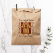 かわいいジンジャーブレッドマンクリスマスホームメイドトリート フェイバーバッグ