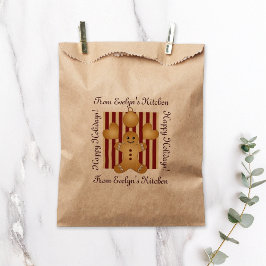 かわいいジンジャーブレッドマンクリスマスホームメイドトリート フェイバーバッグ