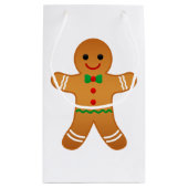 かわいいジンジャーブレッドマンクリスマス抱き枕 スモールペーパーバッグ (裏面)