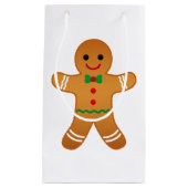 かわいいジンジャーブレッドマンクリスマス抱き枕 スモールペーパーバッグ (正面)
