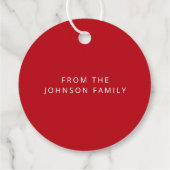 かわいいジンジャーブレッドマンメリークリスマス フェイバータグ (裏面)