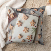 かわいいジンジャーブレッドマン クッション (ブランケット)