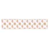 かわいいジンジャーブレッドマン&ペパーミントキャンディークリスマス ショートテーブルランナー (横)