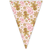 かわいいジンジャーブレッドマン&ペパーミントキャンディークリスマス バンティングフラッグ (第2の旗)