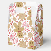 かわいいジンジャーブレッドマン&ペパーミントキャンディークリスマス フェイバーボックス (オープン)