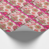 かわいいジンジャーブレッドマン ラッピングペーパー (角)