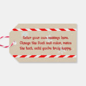 かわいいジンジャーブレッド飛行機 ギフトタグ (裏面横)