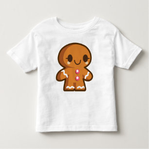 かわいいジンジャーブレッド トドラーTシャツ
