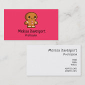 かわいいジンジャーブレッド 名刺 (正面/裏面)