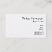 かわいいジンジャーブレッド 名刺 (裏面)