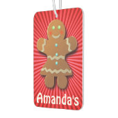 かわいいジンジャーブレッドCookie カーエアーフレッシュナー (左)