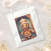 かわいいジンジャーブレッドCookie フェイバーバッグ (クリップ留めされた状態)