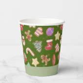 かわいいジンジャーブレッドCookie 紙コップ (裏面)