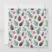 かわいいジンジャーペッツ子猫フェスティバルメリークリスマス シーズンカード (裏面)