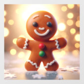 かわいいジンジャーマンクッキー ウィンドウサイン (シート)