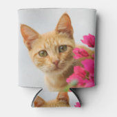 かわいいジンジャー猫ネコが見守るYou Photo - 缶クーラー (正面)