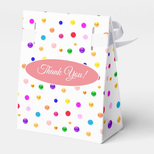 かわいいジンジャー虎猫キティ猫&紙吹雪ありがとう フェイバーボックス (裏面サイド)