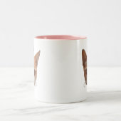 かわいいジンジャー虎猫猫 ツートーンマグカップ (中央)