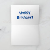 かわいいジンベエザメのハッピーアニメイラストレーション カード (内部)