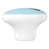 かわいいジンベエザメのハッピーアニメイラストレーション セラミックノブ (側面)