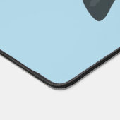 かわいいジンベエザメのハッピーアニメイラストレーション デスクマット (コーナー)