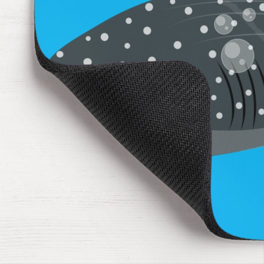 かわいいジンベエザメのハッピーアニメイラストレーション マウスパッド (コーナー)