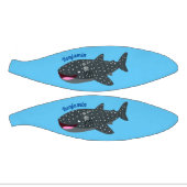 かわいいジンベエザメのハッピーアニメイラストレーション ミニバスケットボール (パネル)