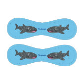 かわいいジンベエザメのハッピーアニメイラストレーション 野球ボール (パネル)