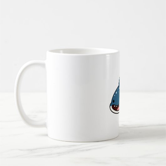 かわいいジンベエザメ コーヒーマグカップ (左)