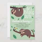 かわいいスつるロット子供の誕生日 招待状 (正面)