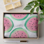 かわいいスイカが白いデコパージュに 薄葉紙 (ギフト)