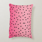 かわいいスイカのシードピンク アクセントクッション (裏面(縦))