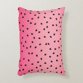 かわいいスイカのシードピンク アクセントクッション (正面(垂直))