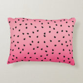 かわいいスイカのシードピンク アクセントクッション (裏面)