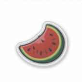 かわいいスイカのステッカスタムク、カットのビニールシール シール (正面)