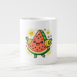 かわいいスイカのスライスの浮き輪リストッカー ジャンボコーヒーマグカップ