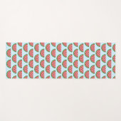 かわいいスイカのスライス模様 ヨガマット (正面(横))