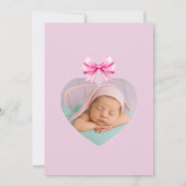 かわいいスイカのテーマの誕生日 招待状 (裏面)