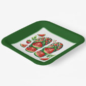 かわいいスイカのフリップフロップビーチパーティー ペーパープレート (傾斜あり)