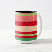 かわいいスイカのフルーツキッチン ツートーンマグカップ (正面右)