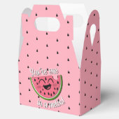 かわいいスイカの女の子1歳の誕生日 フェイバーボックス (オープン)